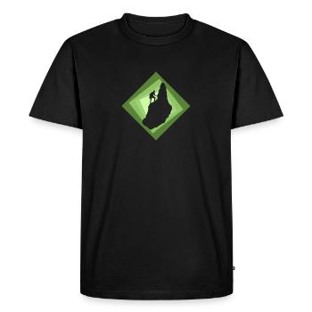 Escalade Climber Summit - T-shirt Premium bio Homme - noir - Devant - Nico (187cm)