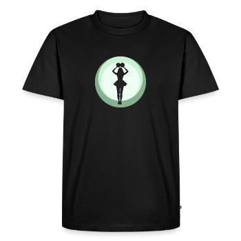 Pompon de pom-pom girl girlie - T-shirt Premium bio Homme - noir - Devant - Nico (187cm)