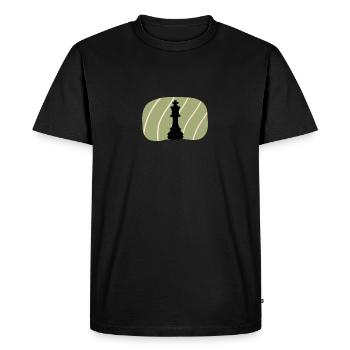 Stratégie d’échecs Échiquier - T-shirt Premium bio Homme - noir - Devant - Nico (187cm)