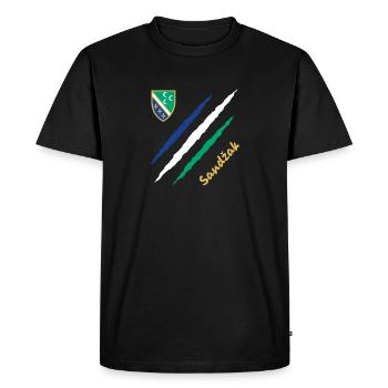 Sandzak Sandzaklija Novi Pazar Flag Gift - Men's Premium Organic T-Shirt - black - Front - Nico (187cm)
