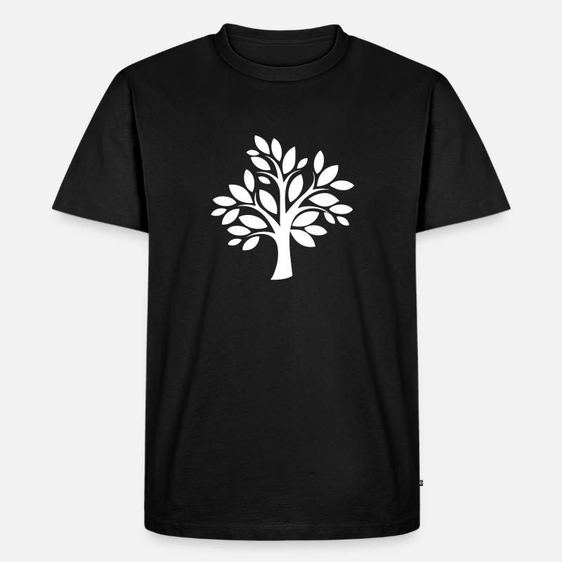 Heilkraft der Bäume - Männer Premium Bio T-Shirt - Schwarz
