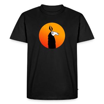 Drôle de flamme - T-shirt Premium bio Homme - noir - Devant - Nico (187cm)