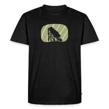 Grande roue de montagnes russes de carnaval - T-shirt Premium bio Homme - noir - Devant - Nico (187cm)
