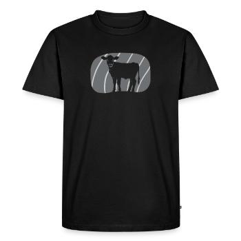 Vegan Meat Plant-Based - Men's Premium Organic T-Shirt - black - Front - Nico (187cm)