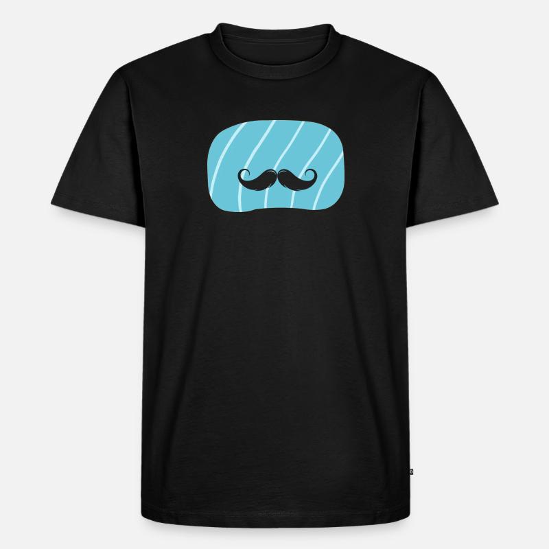 Bart November Schnurrbart - Männer Premium Bio T-Shirt - Schwarz