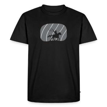 Cowboy Western Rider - T-shirt Premium bio Homme - noir - Devant - Nico (187cm)