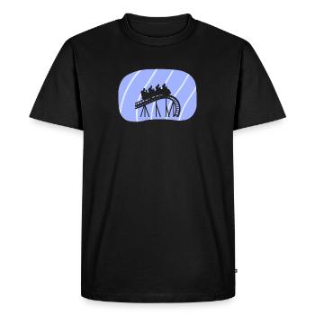 Montagnes russes Grande Roue Chapiteau - T-shirt Premium bio Homme - noir - Devant - Nico (187cm)