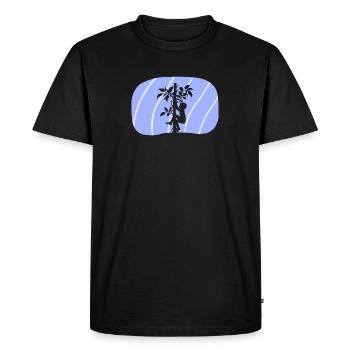 Singe grimpeur grimpant - T-shirt Premium bio Homme - noir - Devant - Nico (187cm)