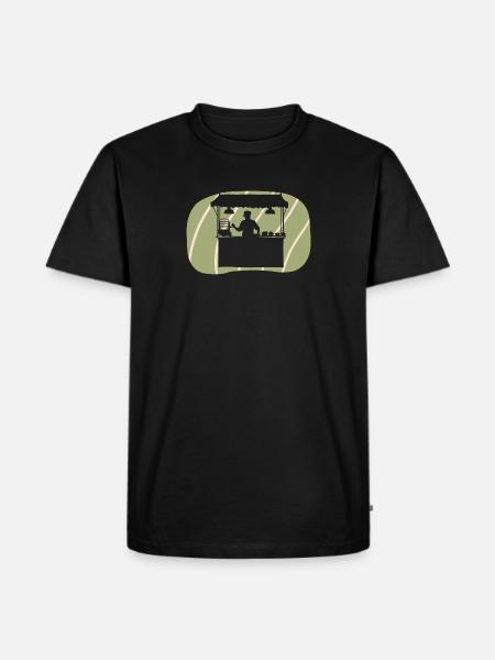 Snack Burger - Men's Premium Organic T-Shirt - black