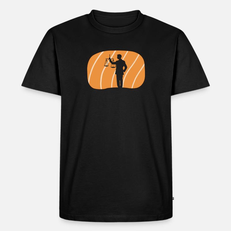 Anwalt Gericht Behandlung - Männer Premium Bio T-Shirt - Schwarz
