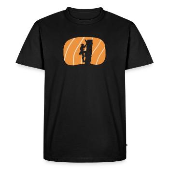 Grimpeurs grimpeurs Accrobranche - T-shirt Premium bio Homme - noir - Devant - Nico (187cm)