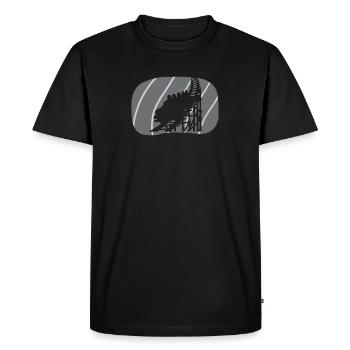 Roller coaster carnival funfair - Men's Premium Organic T-Shirt - black - Front - Nico (187cm)