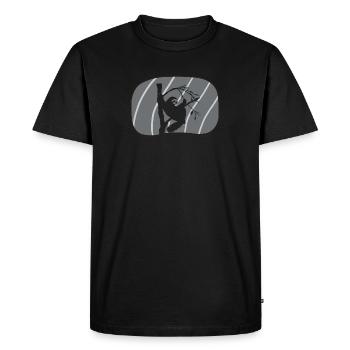 Sloth Rest Fatigue - Men's Premium Organic T-Shirt - black - Front - Nico (187cm)