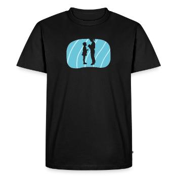 Enseignant à l’école primaire - T-shirt Premium bio Homme - noir - Devant - Nico (187cm)