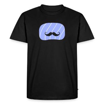 Barbe, moustache, ours - T-shirt Premium bio Homme - noir - Devant - Nico (187cm)