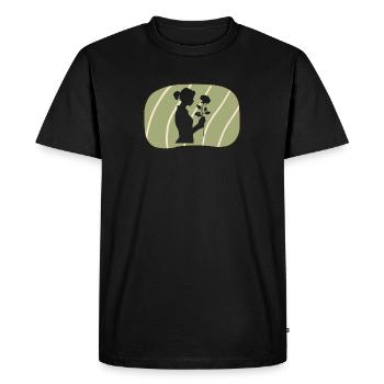 Floristry Flower Power Arrosoir - T-shirt Premium bio Homme - noir - Devant - Nico (187cm)