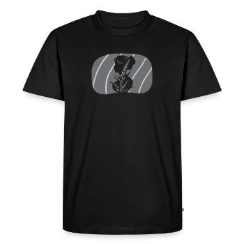 Plat de viande végétalien - T-shirt Premium bio Homme - noir - Devant - Nico (187cm)