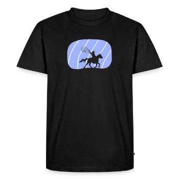 Cowboy Saddle Rodeo - Men's Premium Organic T-Shirt - black - Front - Nico (187cm)
