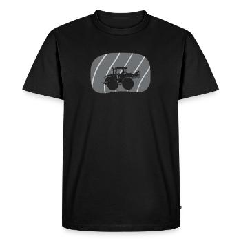 Agriculteur Agriculteur - T-shirt Premium bio Homme - noir - Devant - Nico (187cm)