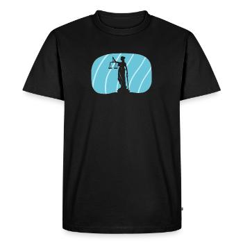 Lawyer Law Treatment - Men's Premium Organic T-Shirt - black - Front - Nico (187cm)