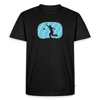 Cornhole Game Tournament - Men's Premium Organic T-Shirt - black - Front - Nico (187cm)