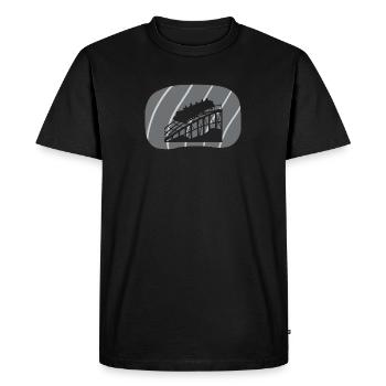 Fête foraine de montagnes russes - T-shirt Premium bio Homme - noir - Devant - Nico (187cm)