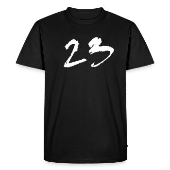 23 tekno - T-shirt Premium bio Homme - noir - Devant - Nico (187cm)