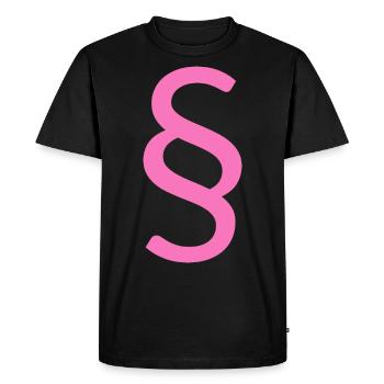 paragraphe rose pour avocate - T-shirt Premium bio Homme - noir - Devant - Nico (187cm)