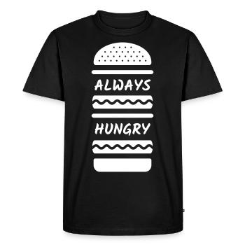 Typo Burger - T-shirt Premium bio Homme - noir - Devant - Nico (187cm)