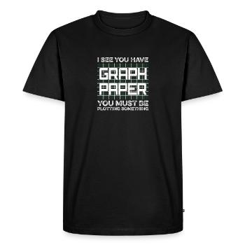 Funny Math Art Mathematics Student Math Lover Fun - Men's Premium Organic T-Shirt - black - Front - Nico (187cm)