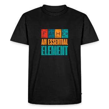 Father An Essential Element Father's day - T-shirt Premium bio Homme - noir - Devant - Nico (187cm)