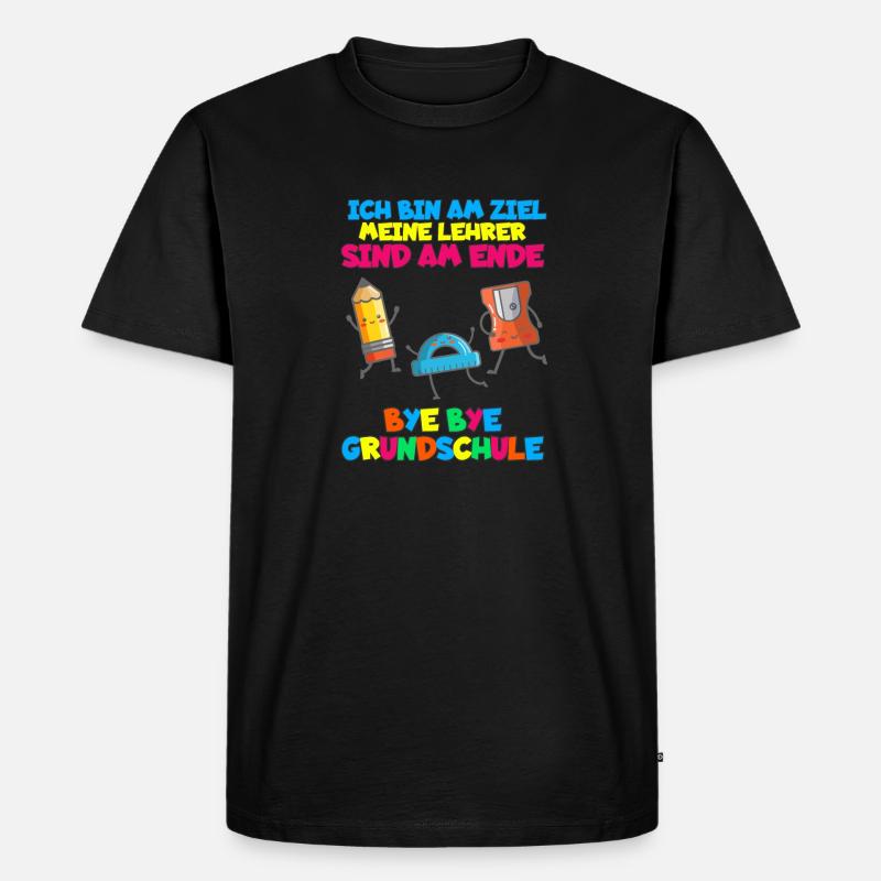 Bye Bye Grundschule Abschluss Schulwechsel - Männer Premium Bio T-Shirt - Schwarz