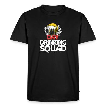 Escouade de buveurs de jour - T-shirt Premium bio Homme - noir - Devant - Nico (187cm)