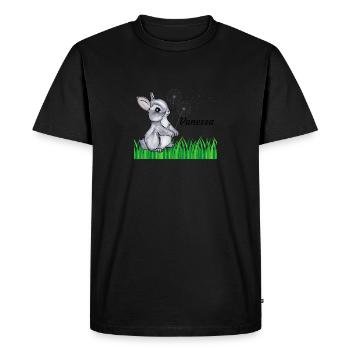 Rabbit Name Gift Vanessa - Men's Premium Organic T-Shirt - black - Front - Nico (187cm)