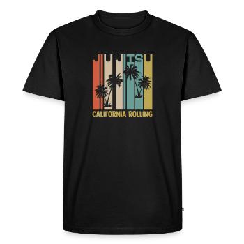 Jiu Jitsu California Rolling Gi Grappler - Men's Premium Organic T-Shirt - black - Front - Nico (187cm)