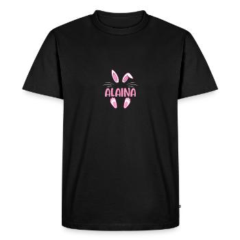 ALAINA Easter - Men's Premium Organic T-Shirt - black - Front - Nico (187cm)