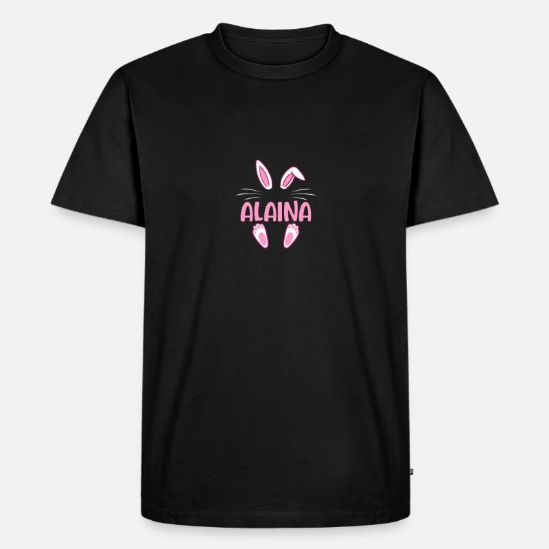 ALAINA Easter - Männer Premium Bio T-Shirt - Schwarz