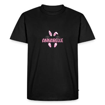 ANNABELLE Easter - Men's Premium Organic T-Shirt - black - Front - Nico (187cm)