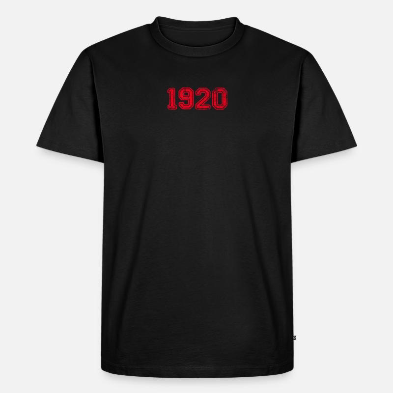 1920 1920 1920 - Männer Premium Bio T-Shirt - Schwarz