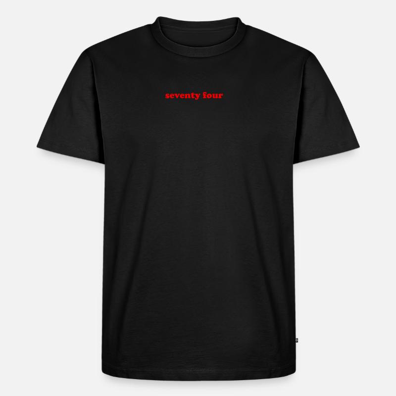 #74 - Männer Premium Bio T-Shirt - Schwarz