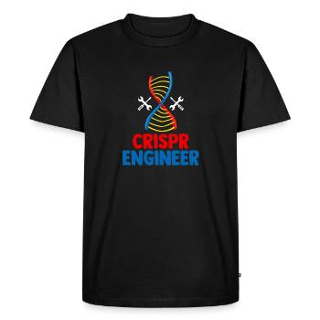 Crispr Engineer Gift - Men's Premium Organic T-Shirt - black - Front - Nico (187cm)
