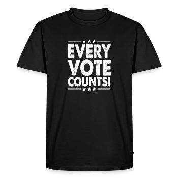 Every Vote Counts Election - Men's Premium Organic T-Shirt - black - Front - Nico (187cm)