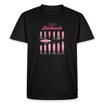 Types de skateboards Girls Design - T-shirt Premium bio Homme - noir - Devant - Nico (187cm)