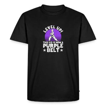 Karate Martial Arts Level Up This Child Is Now - Men's Premium Organic T-Shirt - black - Front - Nico (187cm)