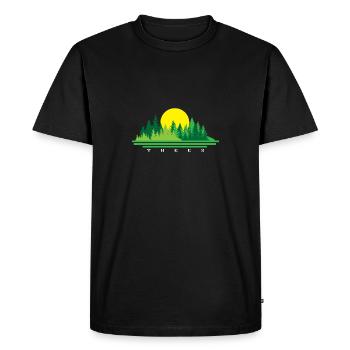 Tree - Men's Premium Organic T-Shirt - black - Front - Nico (187cm)