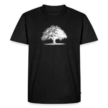 Arbre - T-shirt Premium bio Homme - noir - Devant - Nico (187cm)
