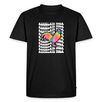 Régulez votre teinture de cravate de coq - T-shirt Premium bio Homme - noir - Devant - Nico (187cm)