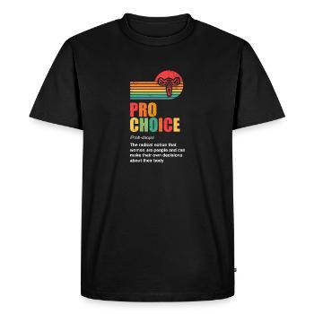 Définition du choix Pro - T-shirt Premium bio Homme - noir - Devant - Nico (187cm)