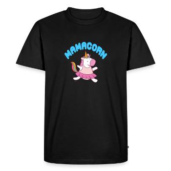 Mamacorn Best Mama Unicorn Mignon T-Shirt Cadeau - T-shirt Premium bio Homme - noir - Devant - Nico (187cm)
