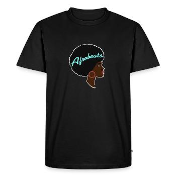 Afrobeats Awesome Afro Lady Afrobeats T-Shirt - T-shirt Premium bio Homme - noir - Devant - Nico (187cm)